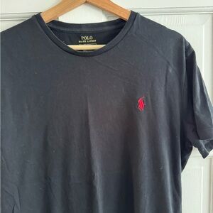 Polo by Ralph Lauren Black Tee with Red Logo
